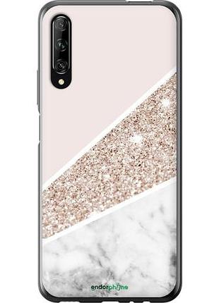 Чехол на huawei p smart pro пастельный мрамор "4342u-1906-10746"