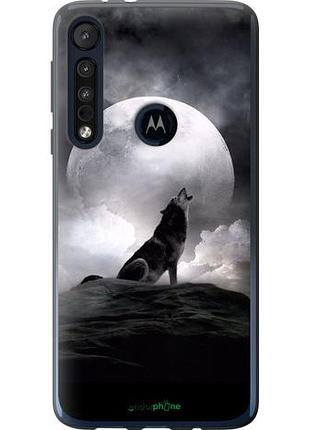 Чехол на motorola one macro воющий волк "934u-1812-10746"