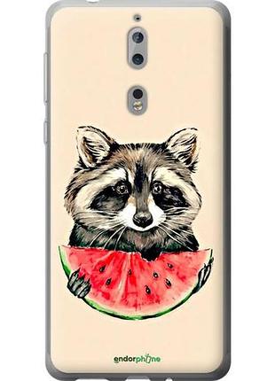 Чехол на nokia 8 енотик с арбузом "4605u-1115-10746"
