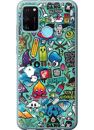 Чехол на huawei honor 9a стикер бомбинг 1 "693u-1900-10746"