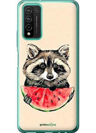Чехол на huawei honor 10x lite енотик с арбузом "4605u-2198-10746"