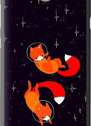 Чехол на huawei y5 ii лисички в космосе "4519u-496-10746"