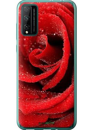 Чехол на huawei honor play 4t pro красная роза "529u-1914-10746"