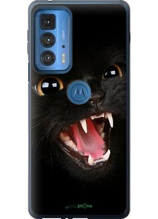 Чохол на motorola edge 20 pro чорна кішка "932u-2662-10746"