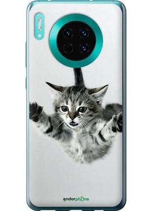 Чехол на huawei mate 30 летящий котёнок "2322u-1773-10746"