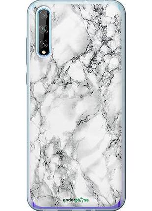 Чохол на huawei p smart s мармур білий "4480u-1813-10746"