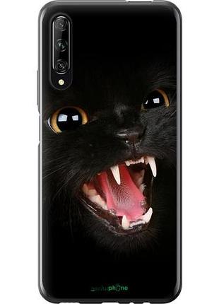 Чехол на huawei p smart pro чёрная кошка "932u-1906-10746"