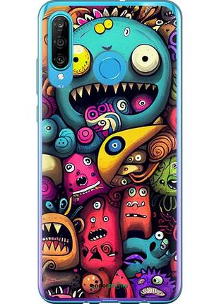 Чехол на huawei p30 lite cмешные монстры "5549u-1651-10746"