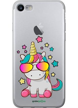 Чехол на iphone se 2022 единорог в очках "4879u-3737-10746"