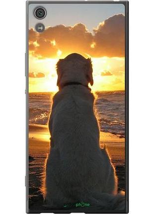 Чехол на sony xperia xa1 ultra g3212 закат и собака "3966u-1237-10746"