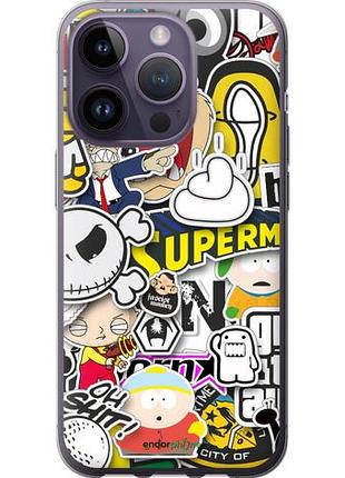 Чехол на iphone 14 pro popular logos "4023u-2646-10746"