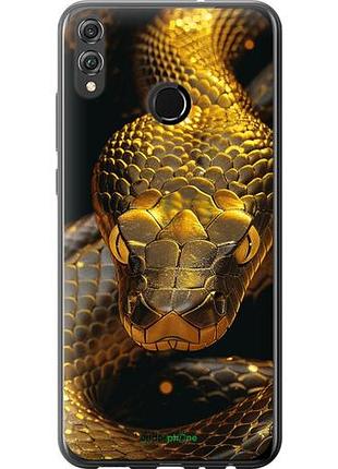 Чехол на huawei honor 8x golden snake "6072u-1596-10746"