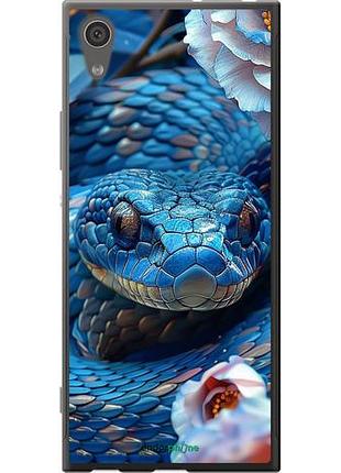 Чехол на sony xperia xa1 g3112 blue snake "6079u-964-10746"