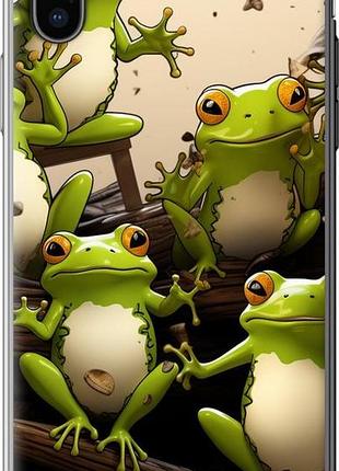 Чехол на iphone x жабки "5656u-1050-10746"