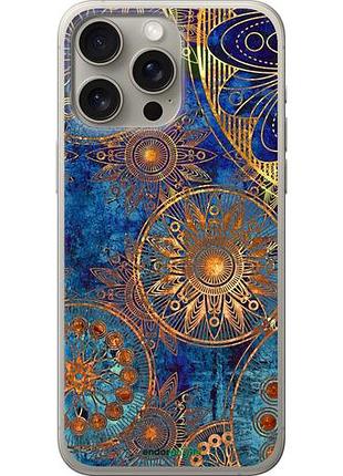 Чехол на iphone 15 pro max золотой узор "678u-3098-10746"