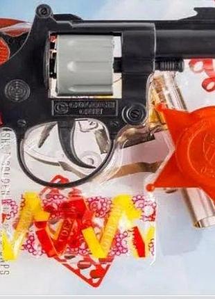 Іграшковий пістолет револьвер дена на пістонах goldengun 238