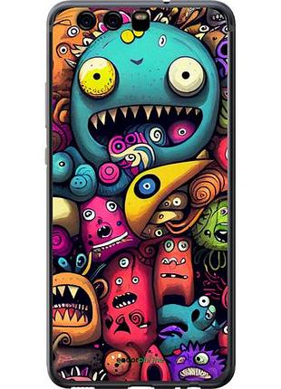 Чехол на huawei p10 cмешные монстры "5549u-780-10746"