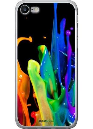 Чехол на iphone se 2020 брызги краски "3957u-2013-10746"