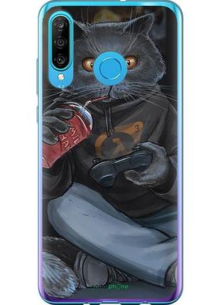 Чехол на huawei p30 lite gamer cat "4140u-1651-10746"