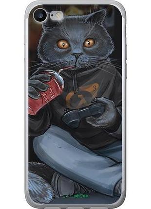 Чехол на iphone se 2022 gamer cat "4140u-3737-10746"