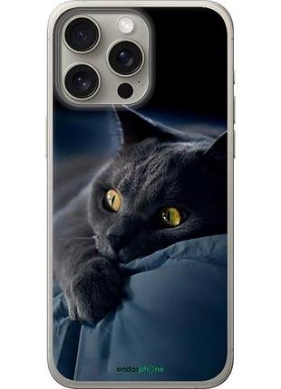 Чохол на iphone 15 pro max димчастий кіт "825u-3098-10746"