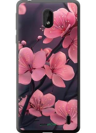 Чехол на nokia 1 plus пурпурная сакура "6075u-1677-10746"