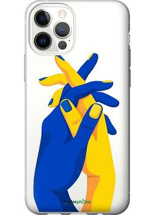 Чехол на iphone 12 pro stand with ukraine "5255u-2052-10746"