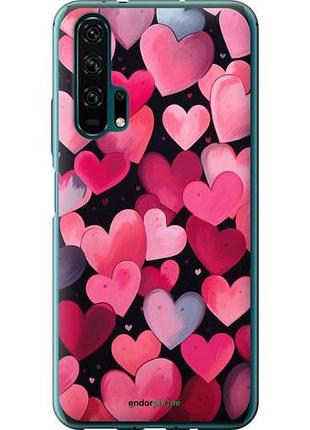 Чехол на huawei honor 20 pro сердечки 4 "5662u-1702-10746"