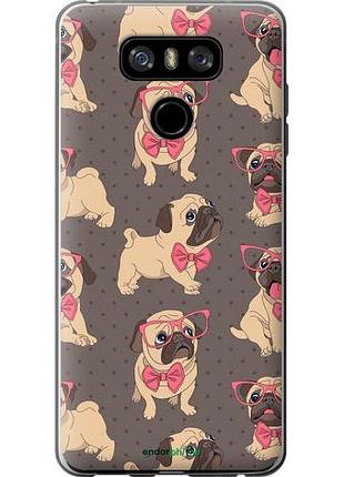 Чехол на lg g6 мопсики 2 "4362u-836-10746"