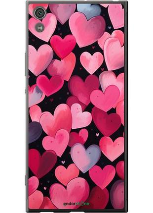 Чехол на sony xperia xa1 ultra g3212 сердечки 4 "5662u-1237-10746"
