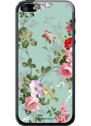 Чехол на iphone 5s цветочные обои 2 "862u-21-10746"