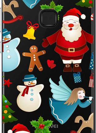 Чехол на huawei p10 lite новогодний 1 "4614u-896-10746"