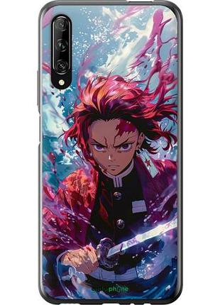 Чохол на huawei p smart pro танджіро камадо: клинок розсікає демонів "6111u-1906-10746"