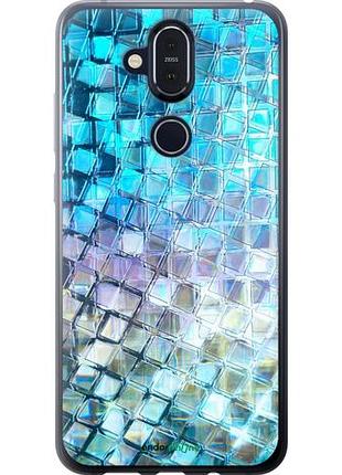 Чехол на nokia 8.1 переливающаяся чешуя "227u-1620-10746"