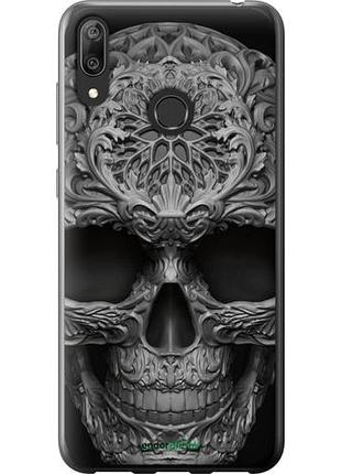 Чехол на huawei y7 2019 skull-ornament "4101u-1638-10746"