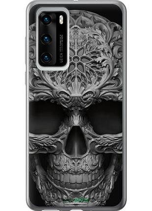 Чехол на huawei p40 skull-ornament "4101u-1840-10746"