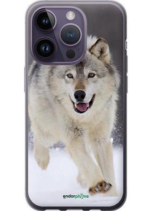 Чохол на iphone 14 pro втікає вовк "826u-2646-10746"