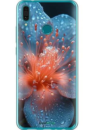 Чохол на huawei y9 2019 роса на квітці "6039u-1602-10746"