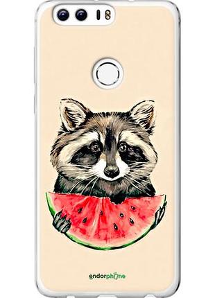Чехол на huawei honor 8 енотик с арбузом "4605u-351-10746"