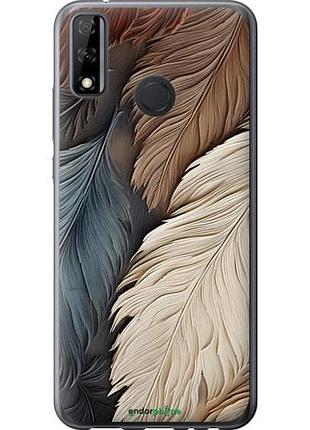 Чехол на huawei p smart 2020 листья в стиле бохо "5643u-2060-10746"