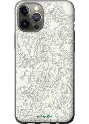 Чехол на iphone 12 pro max белое кружево "4383u-2054-10746"