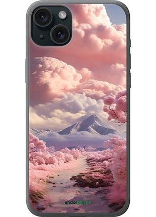 Чехол на iphone 15 plus розовые облака "5660u-3097-10746"
