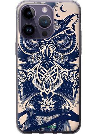 Чохол на iphone 14 pro max візерунчаста сова "4000u-2667-10746"