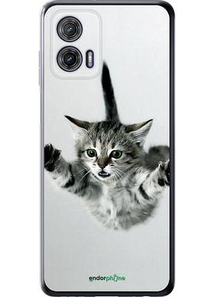 Чехол на motorola g73 летящий котёнок "2322u-3196-10746"