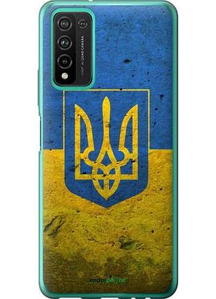 Чехол на huawei honor 10x lite флаг и герб украины 2 "378u-2198-10746"