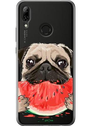 Чехол на huawei nova 3 мопс и арбуз "4665u-1535-10746"