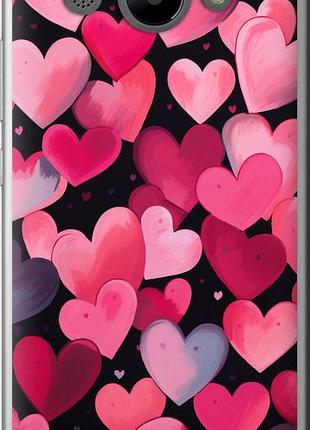 Чехол на huawei y3 2017 сердечки 4 "5662u-991-10746"