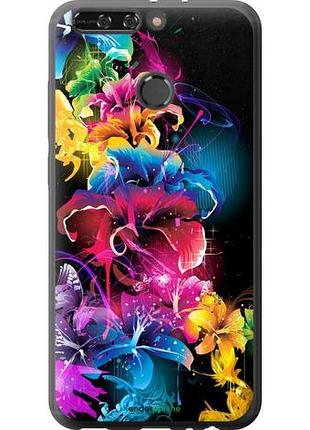 Чехол на huawei honor v9 / honor 8 pro абстрактные цветы "511u-1246-10746"
