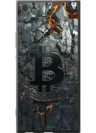 Чехол на sony xperia xa1 ultra g3212 раскаленный биткойн "6091u-1237-10746"