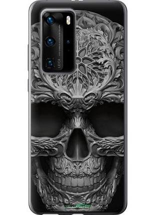 Чехол на huawei p40 pro skull-ornament "4101u-1839-10746"